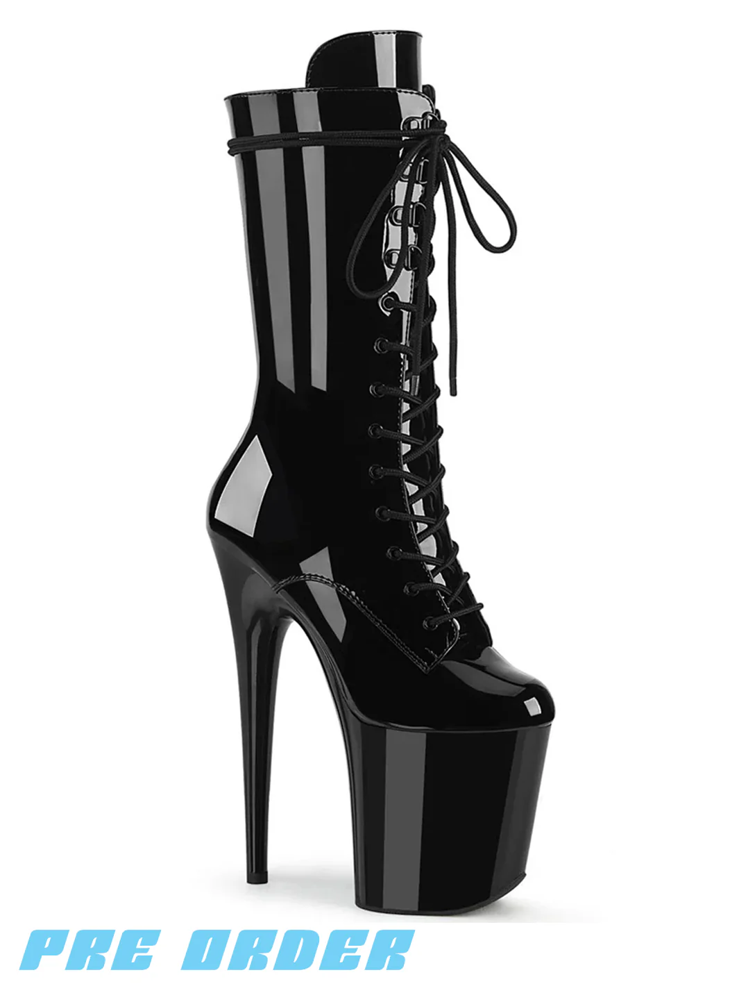 FLAMINGO-1050 - BLACK PATENT ✰ PRE ORDER ✰