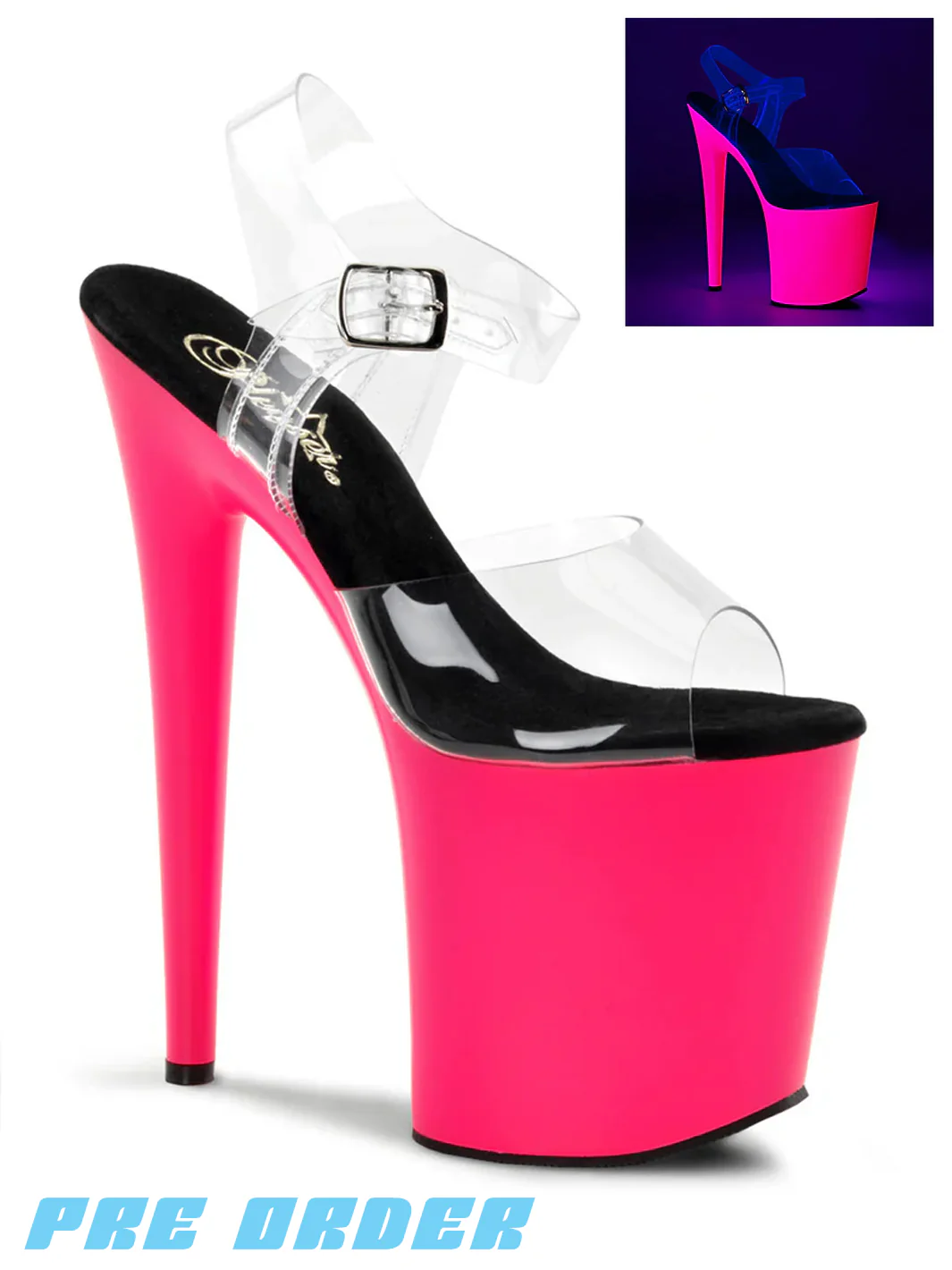 FLAMINGO-808UV - CLEAR/NEON PINK ✰ PRE ORDER ✰