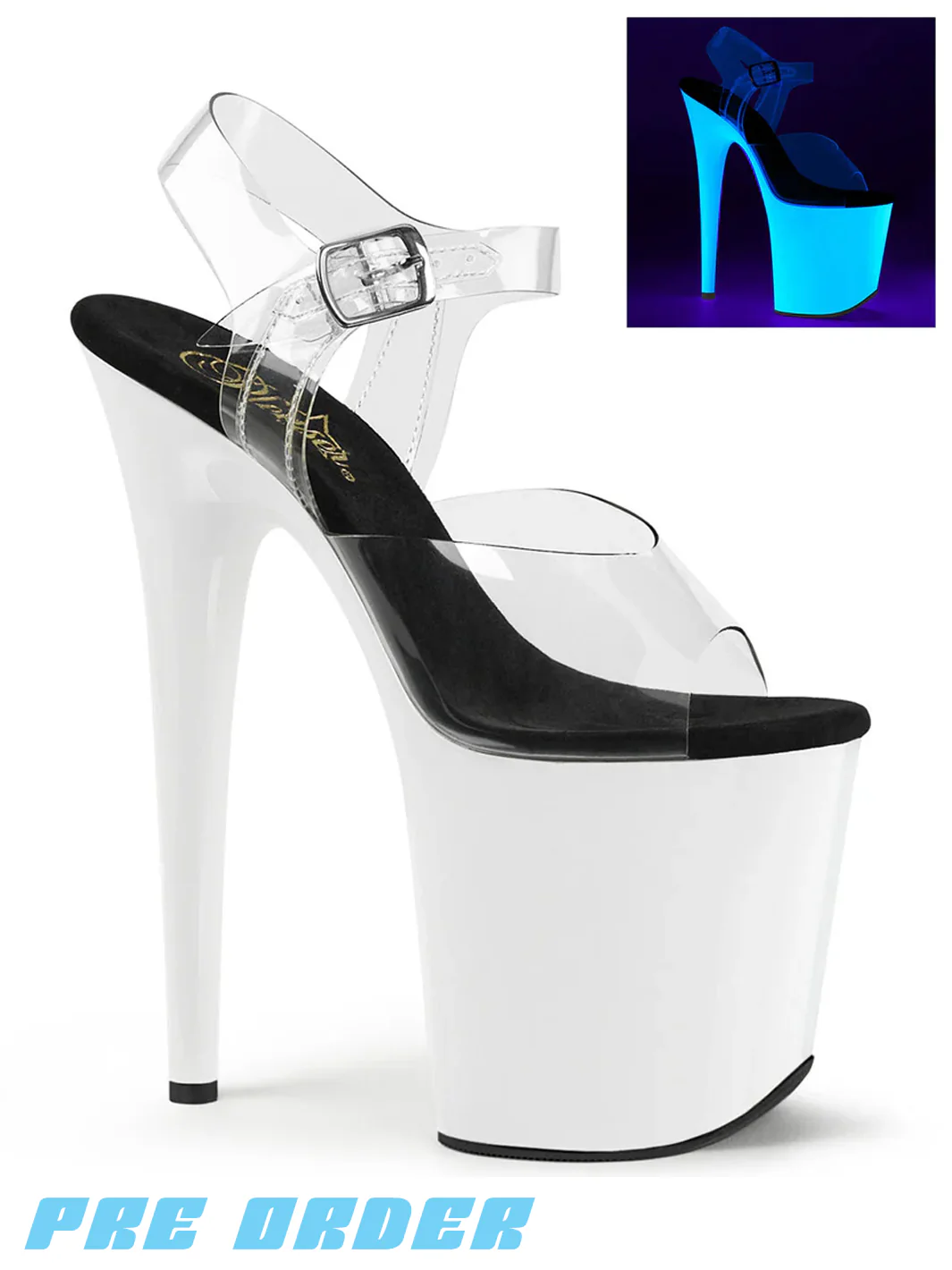 FLAMINGO-808UV - CLEAR/NEON WHITE ✰ PRE ORDER ✰
