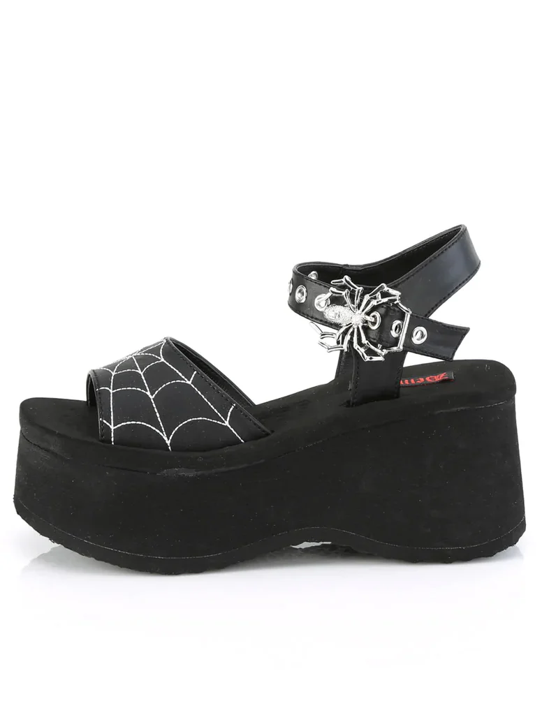 DEMONIA FUNN-10 - BLACK VEGAN LEATHER ✰ PRE ORDER ✰ - Image 4