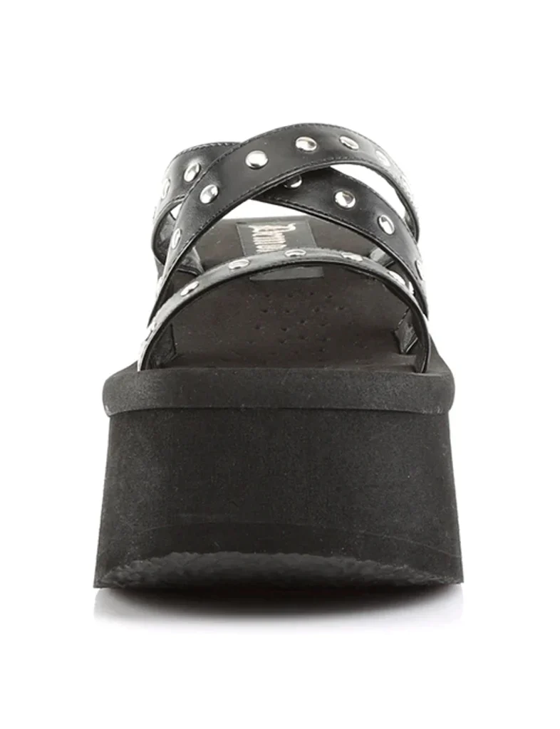 DEMONIA FUNN-19 - BLACK VEGAN LEATHER ✰ PRE ORDER ✰ - Image 3