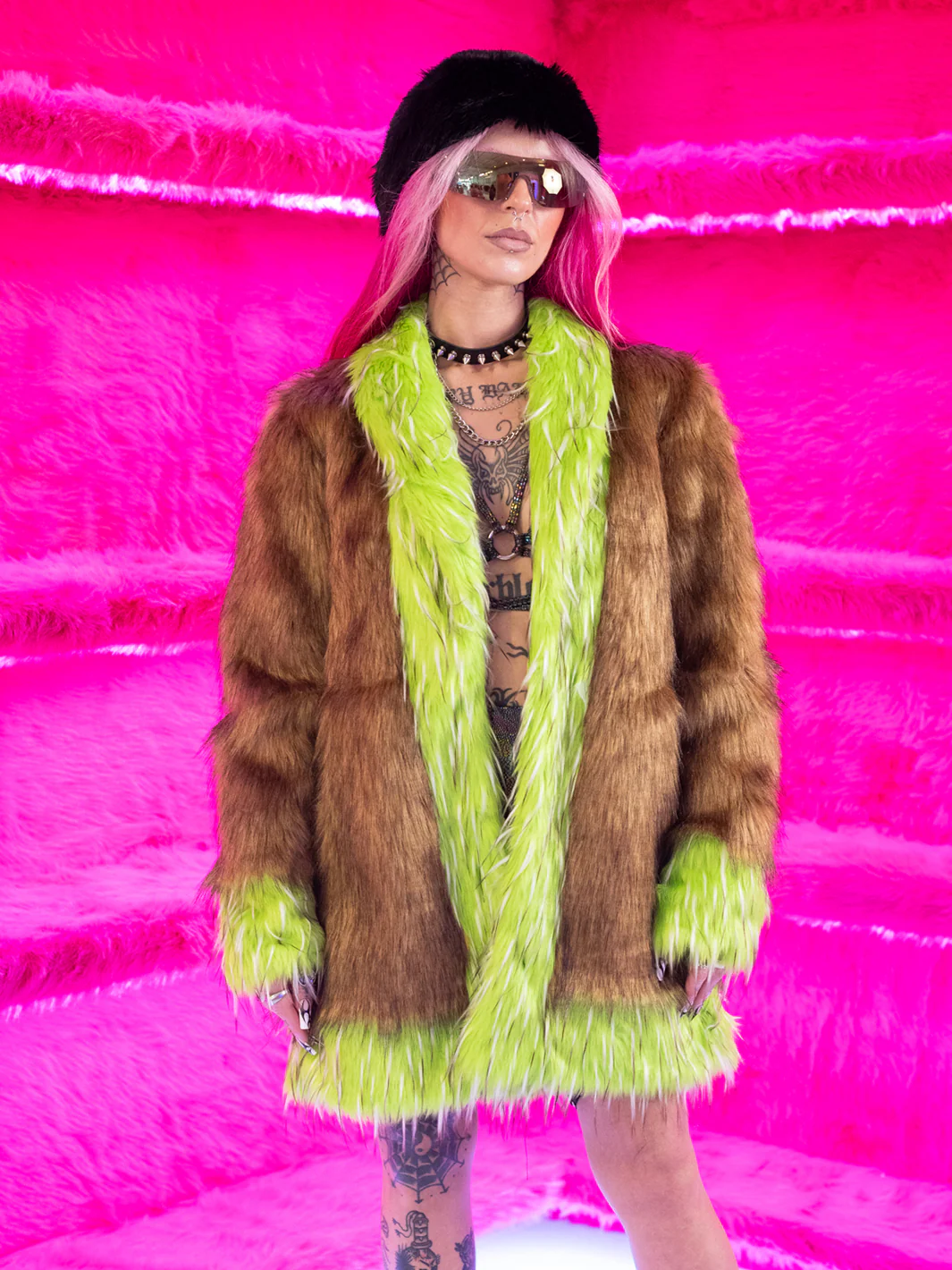GET OUT OF MY SWAMP FAUX FUR JACKET - MID LENGTH ✰ MADE 4 U ✰ - Image 3