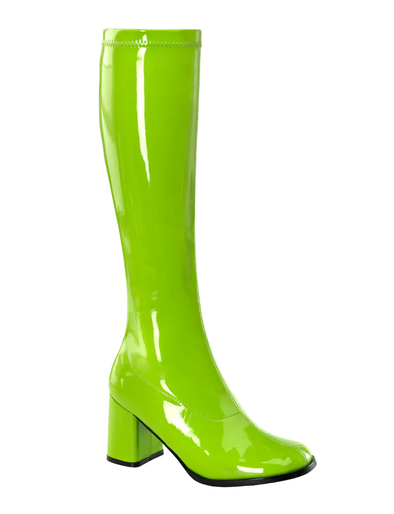 GOGO 300 BOOTS - LIME GREEN STRETCH ✰ PRE ORDER ✰ - Image 5