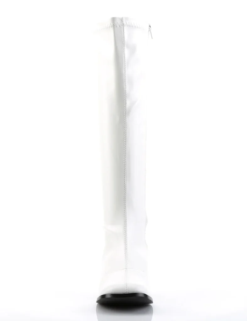 GOGO 300 BOOTS - WHITE VEGAN LEATHER ✰ PRE ORDER ✰ - Image 3
