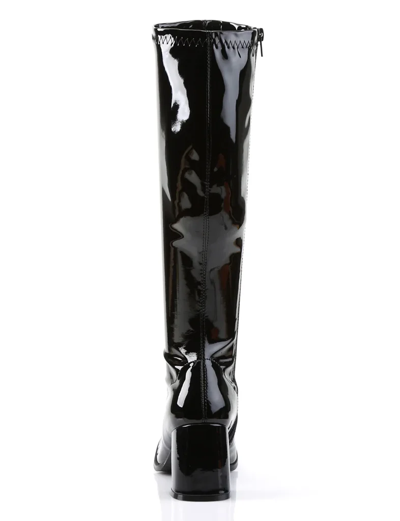 GOGO 300 BOOTS - BLACK STRETCH PATENT ✰ PRE ORDER ✰ - Image 4