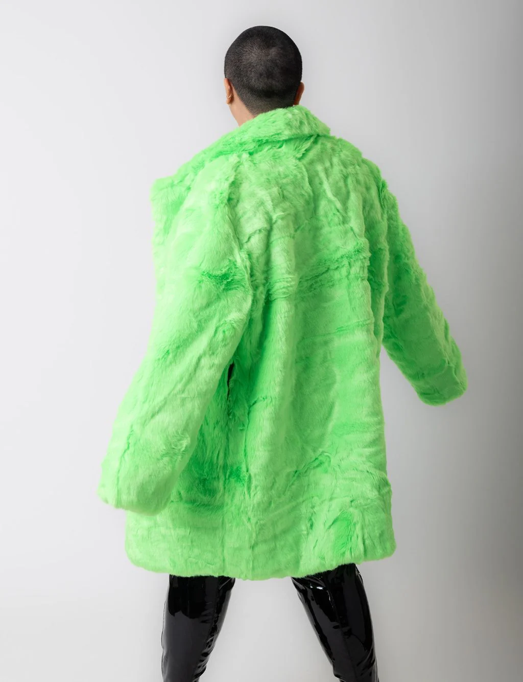 GREEN MACHINE FAUX FUR JACKET - MID LENGTH ✰ MADE 4 U ✰ - Image 2