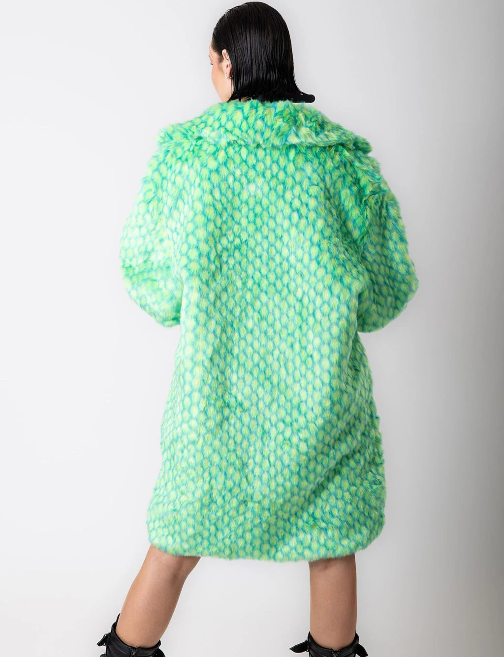 GREEN MERMAID FAUX FUR JACKET - MID LENGTH ✰ MADE 4 U ✰ - Image 7