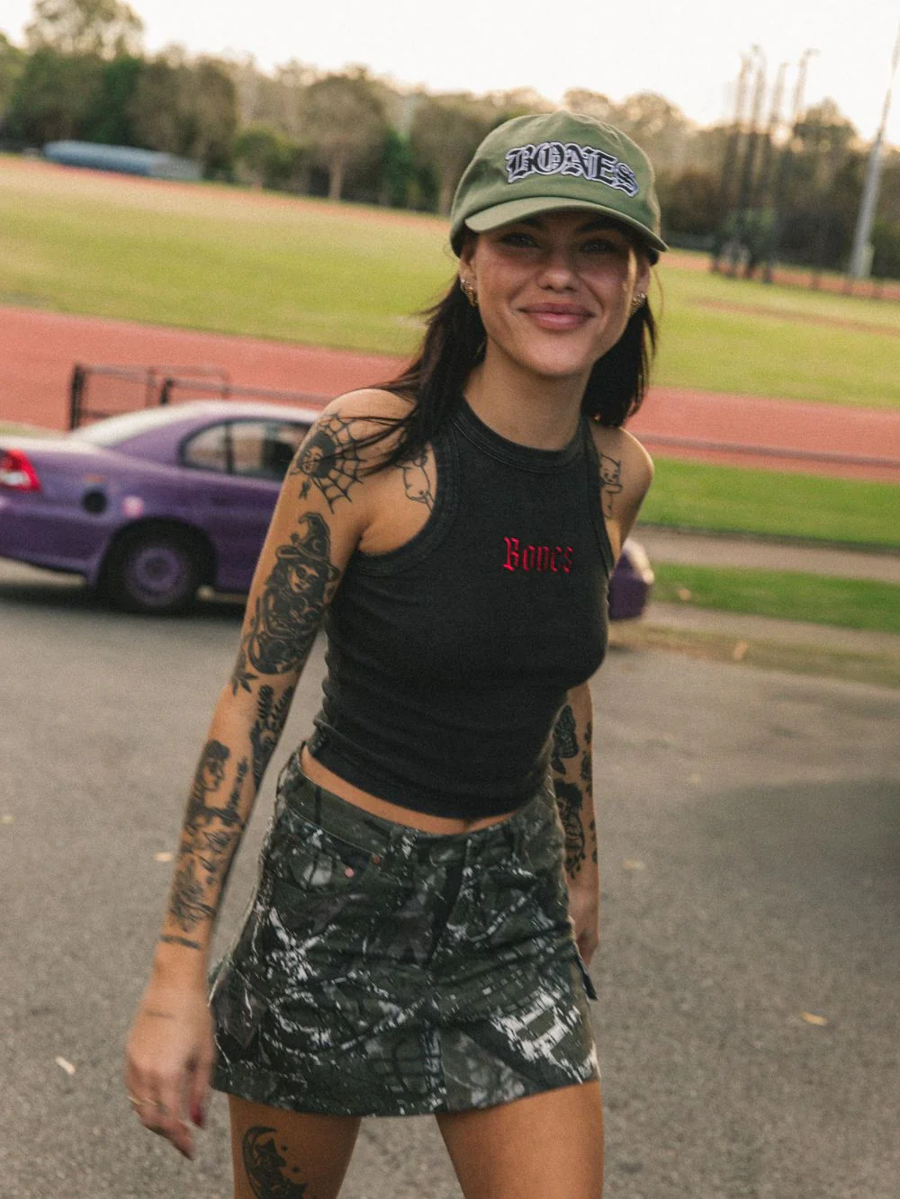 HANDS OFF CAMO SKIRT