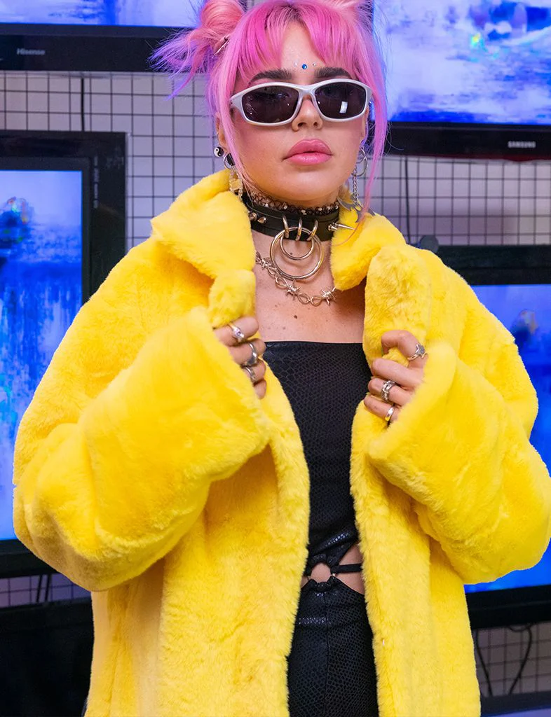 RAVE CAVE FAUX FUR JACKET ✰ MADE 4 U ✰ - Image 4