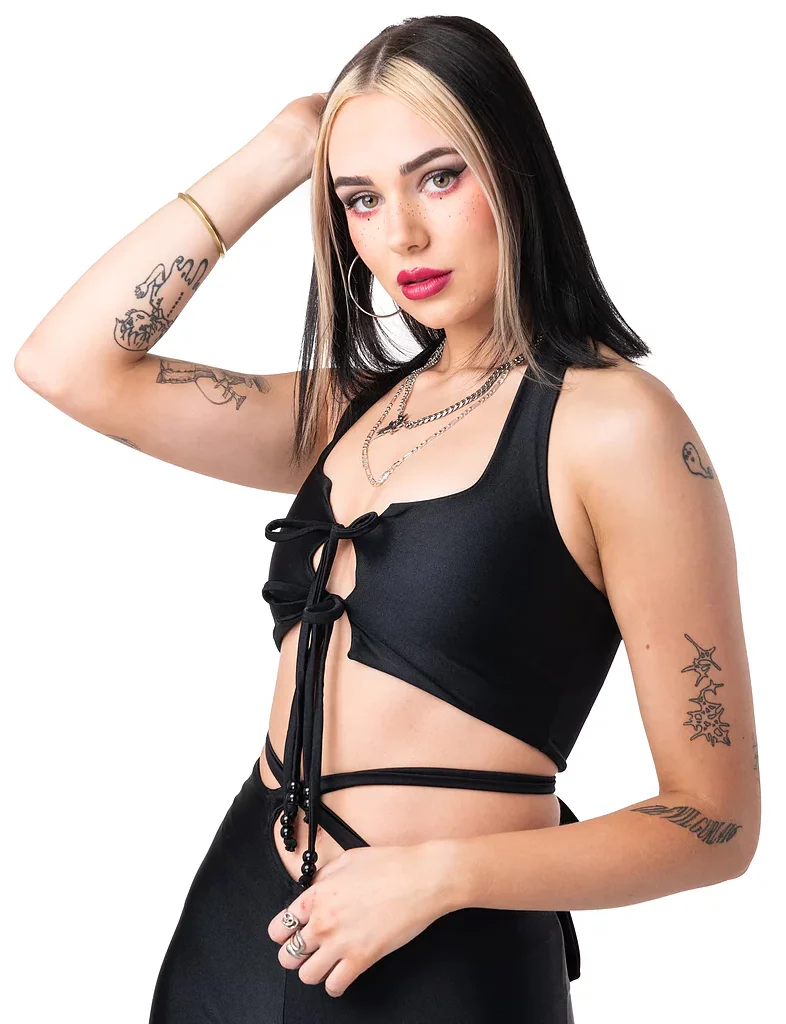 HAZEL CROP - JET BLACK - Image 5