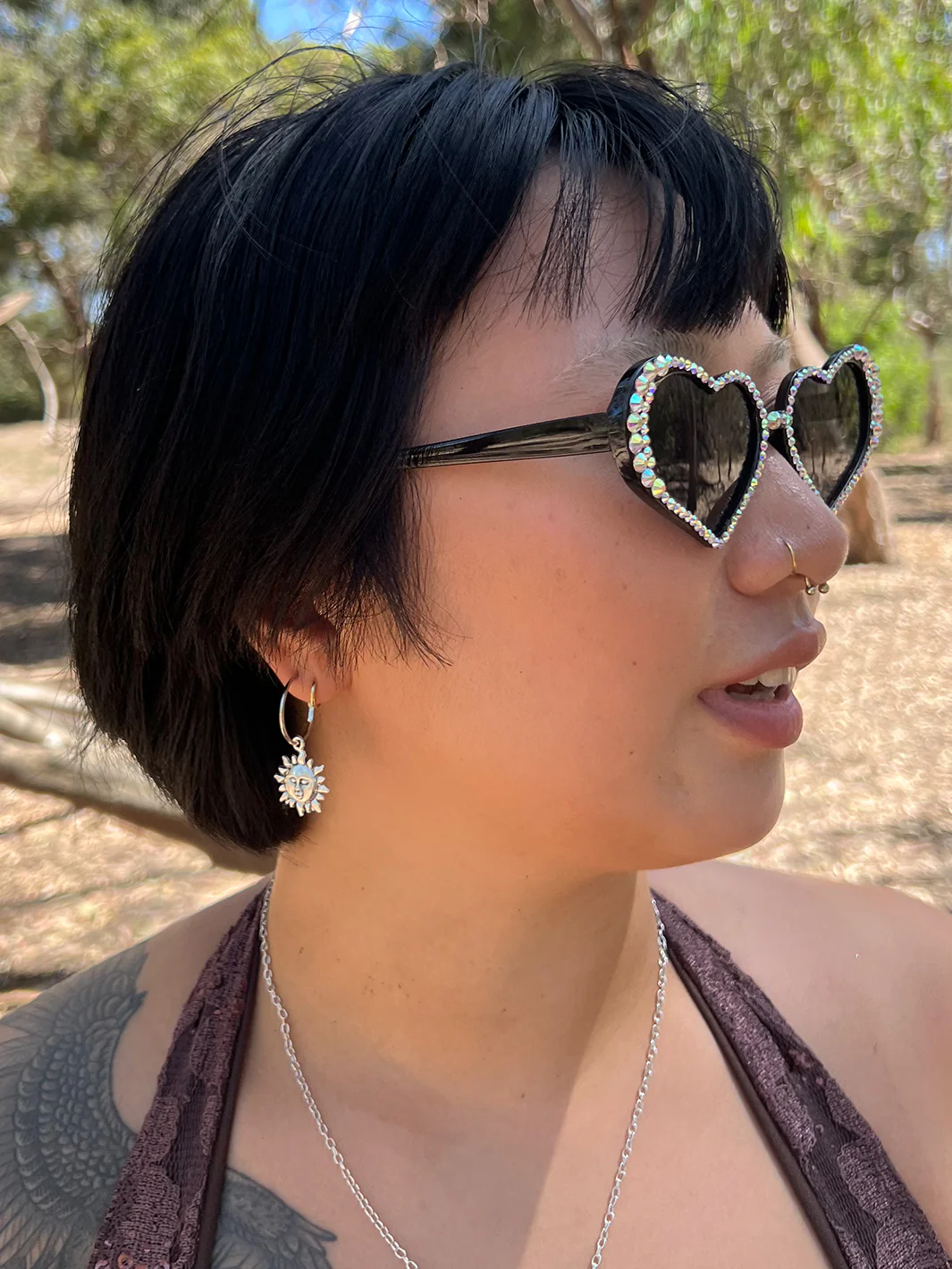 HEART HONEY SHADES - BLACK - Image 2