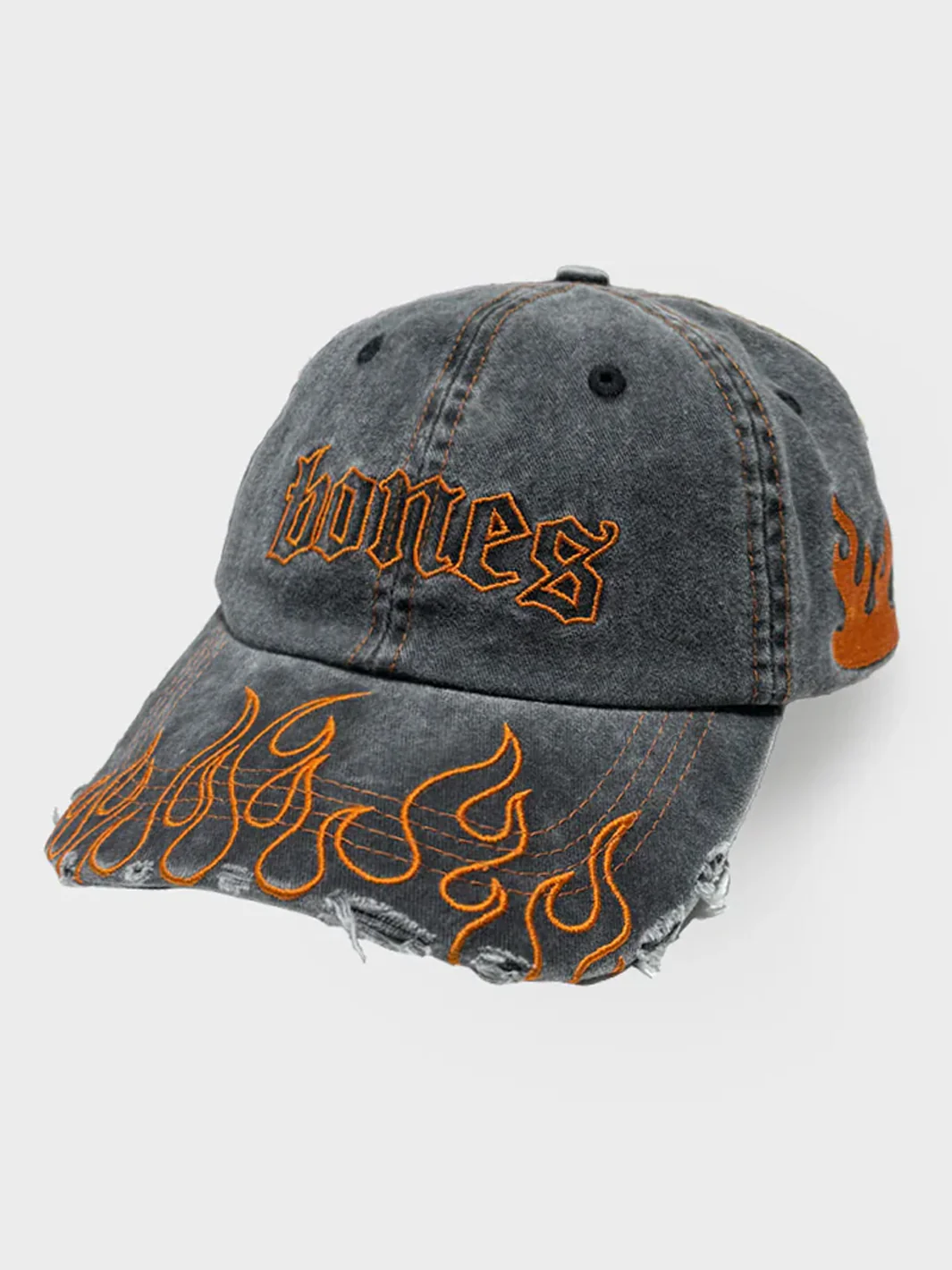 HOT AS F* DAD CAP - WASHED BLACK