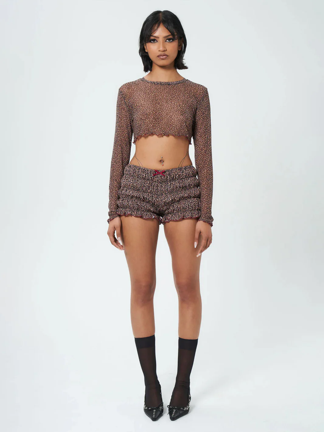 INSTINCT MESH LONG SLEEVE CROP - Image 4