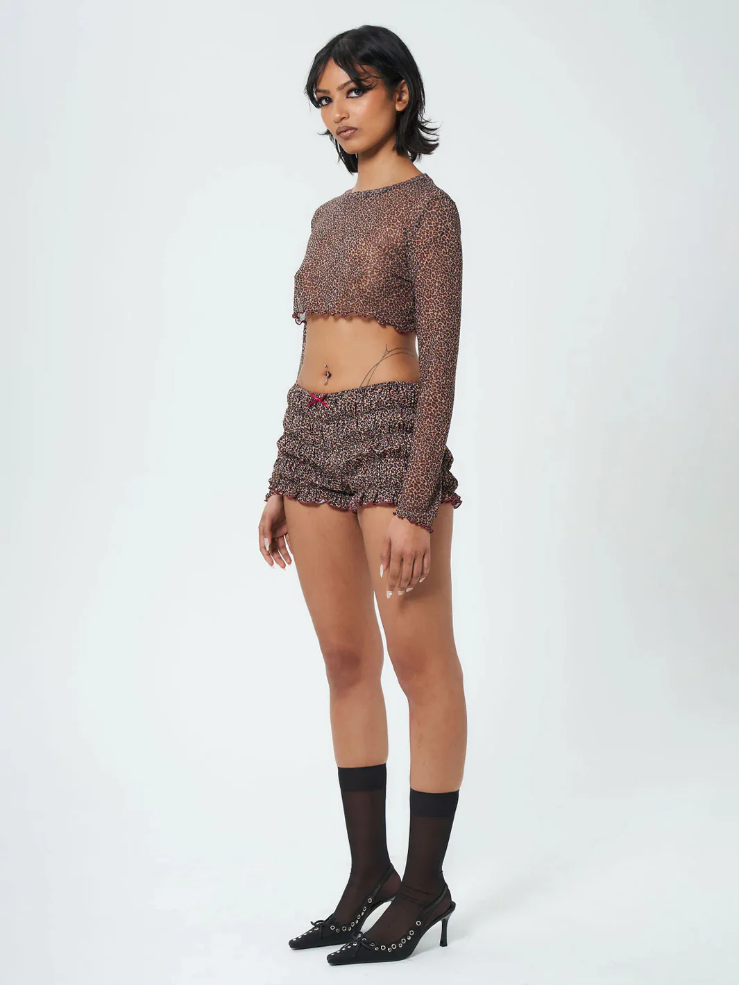 INSTINCT MESH LONG SLEEVE CROP - Image 5