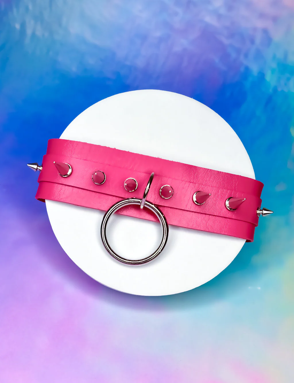 INTO THE UNKNOWN 2.0 CHOKER - HOT PINK