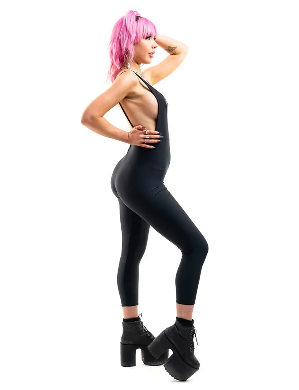 ISLA JUMPSUIT - JET BLACK - Image 2