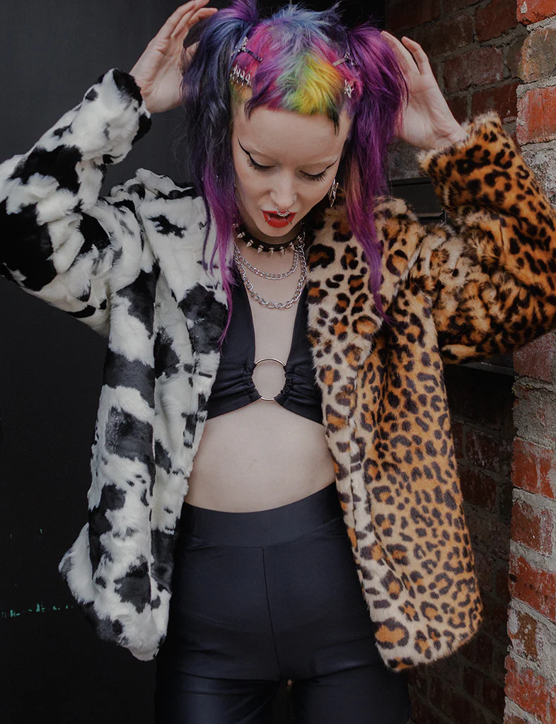 JUNGLE FAUX FUR CROPPED JACKET ✰ MADE 4 U ✰ - Image 2
