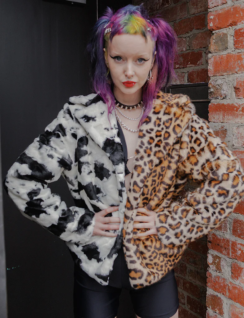 JUNGLE FAUX FUR CROPPED JACKET ✰ MADE 4 U ✰ - Image 5