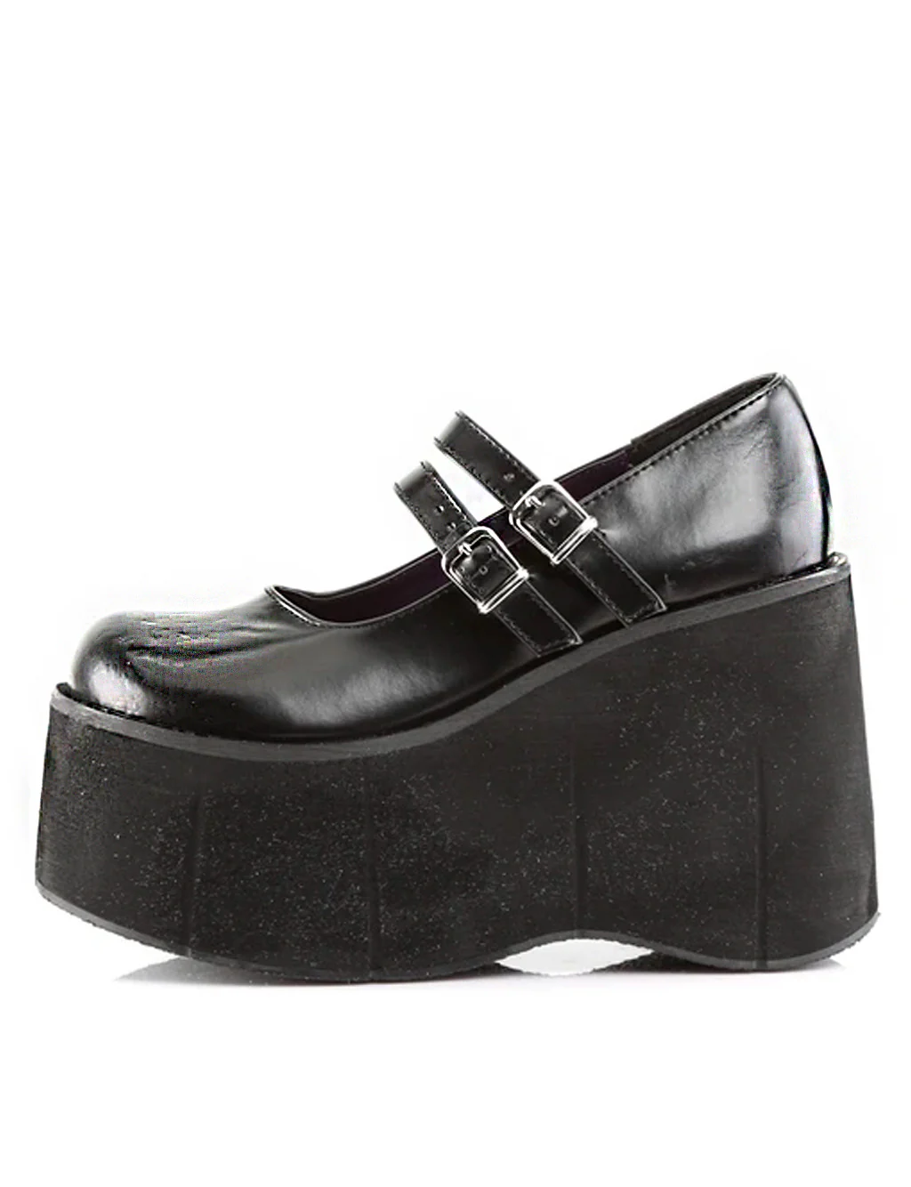 DEMONIA KERA 08 PLATFORM MARYJANES - BLACK VEGAN LEATHER - Image 4