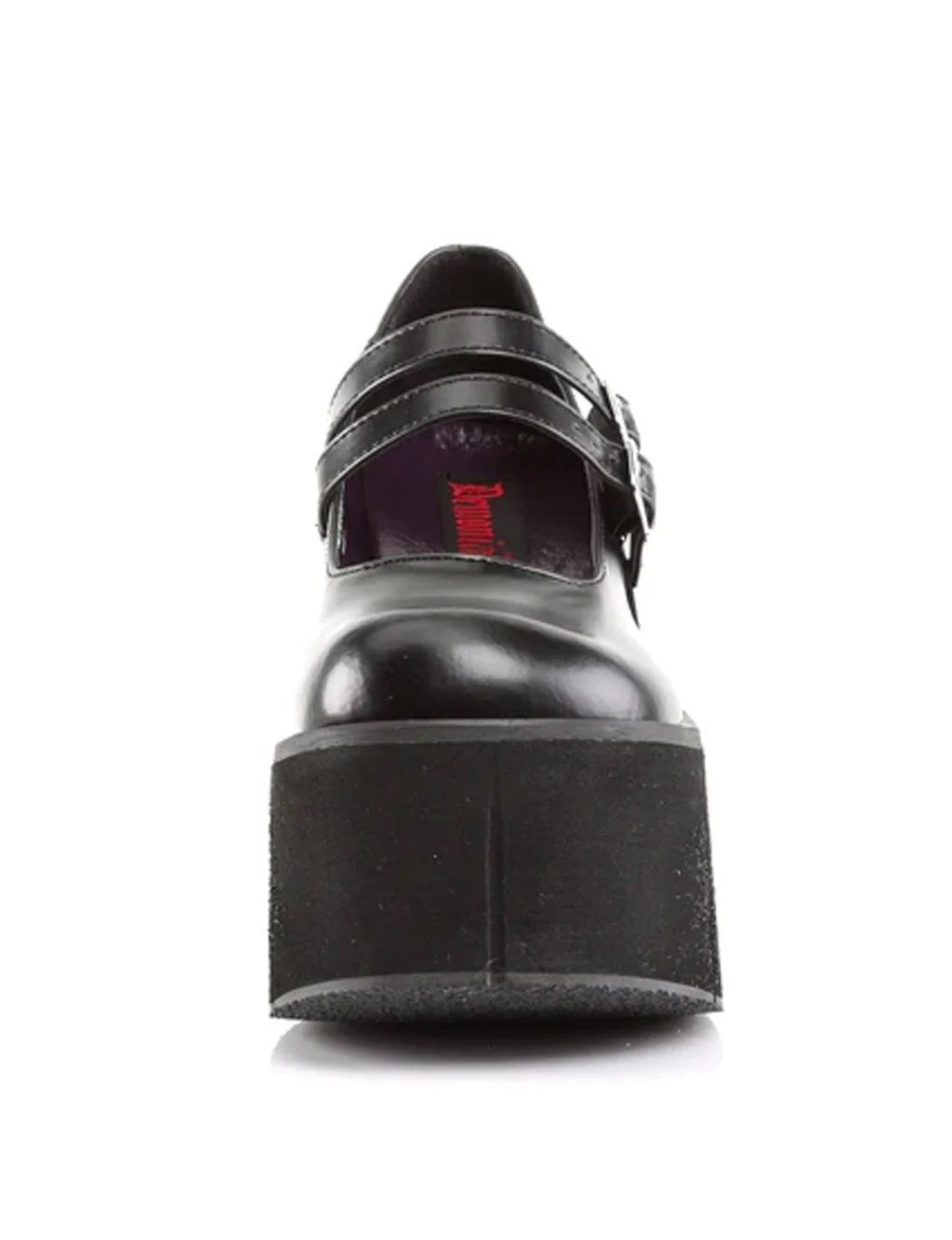 DEMONIA KERA 08 PLATFORM MARYJANES - BLACK VEGAN LEATHER - Image 5