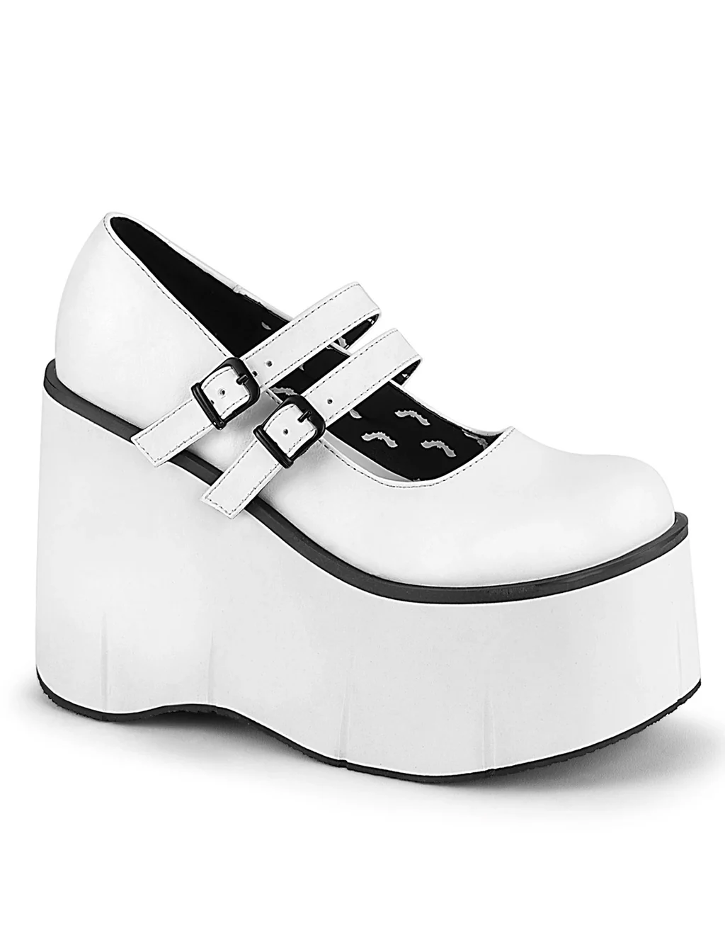 DEMONIA KERA 08 PLATFORM MARYJANES - WHITE - Image 4