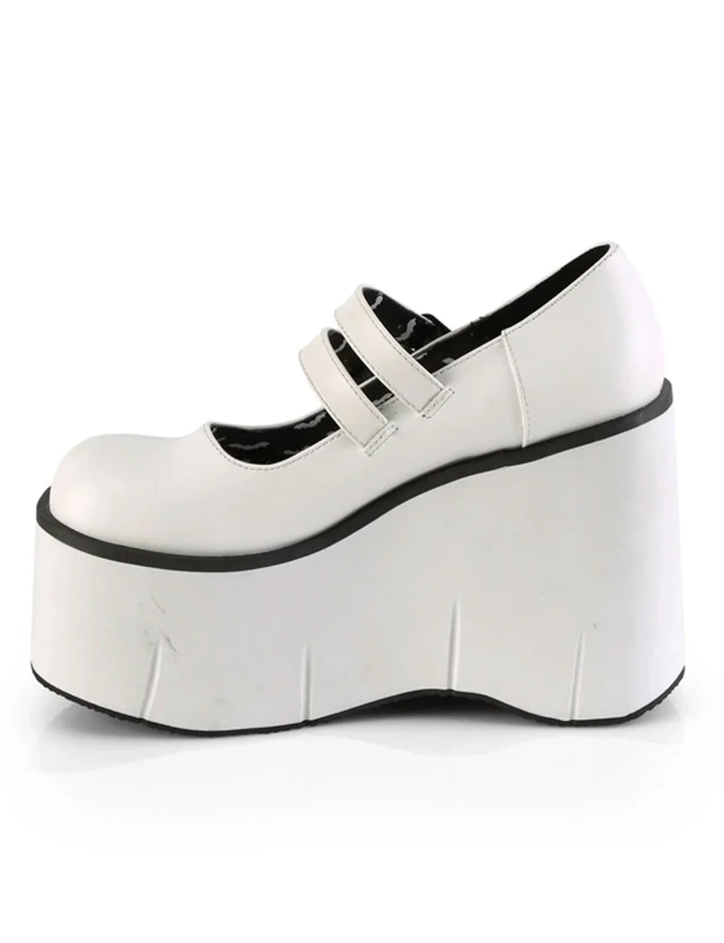DEMONIA KERA 08 PLATFORM MARYJANES - WHITE - Image 5