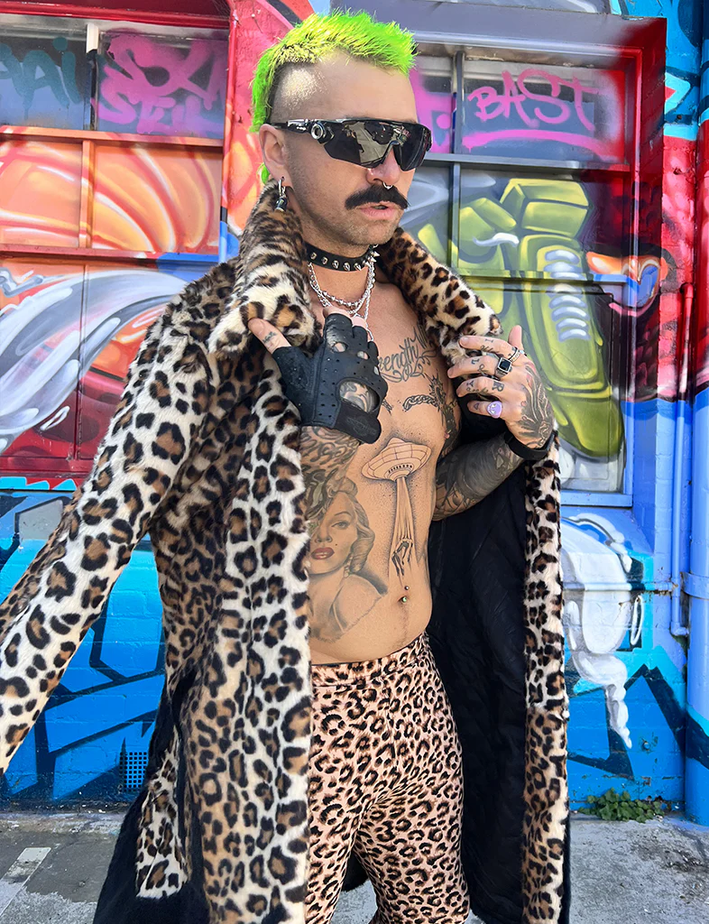 LION KING FAUX FUR JACKET - LEOPARD & BLACK ✰ MADE 4 U ✰ - Image 2
