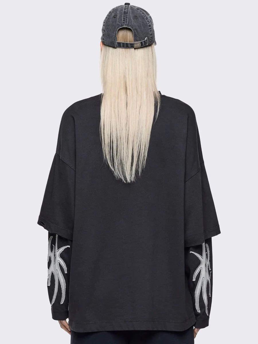 LUVX BLACK LAYERED T-SHIRT - Image 6