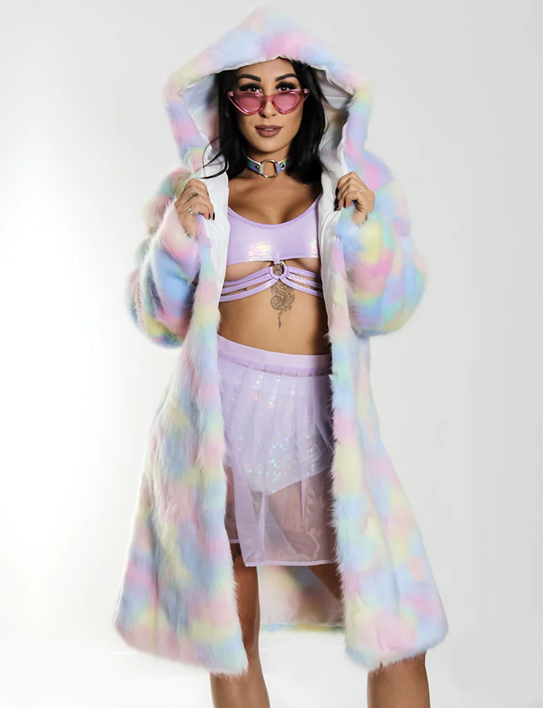 MELTED ICECREAM FAUX FUR JACKET ✰ MADE 4 U ✰ - Image 5