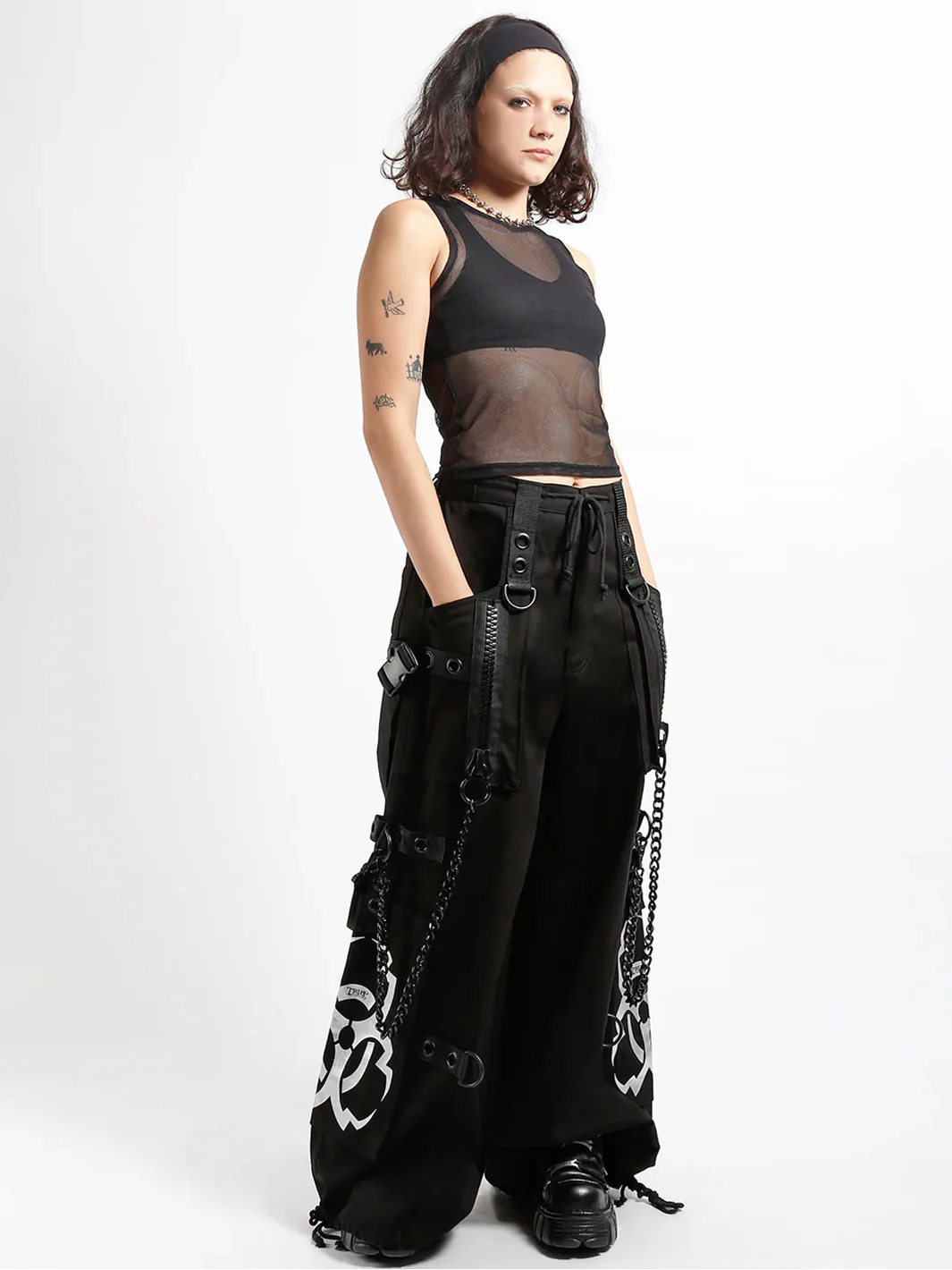 METALLIC BIOTECH PANT - BLACK/SILVER - Image 4