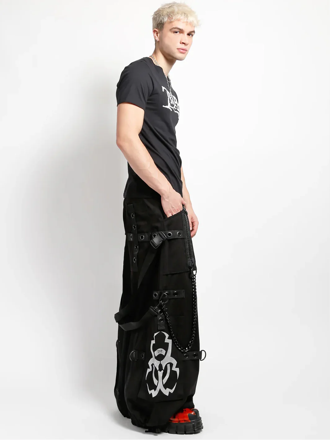 METALLIC BIOTECH PANT - BLACK/SILVER - Image 6