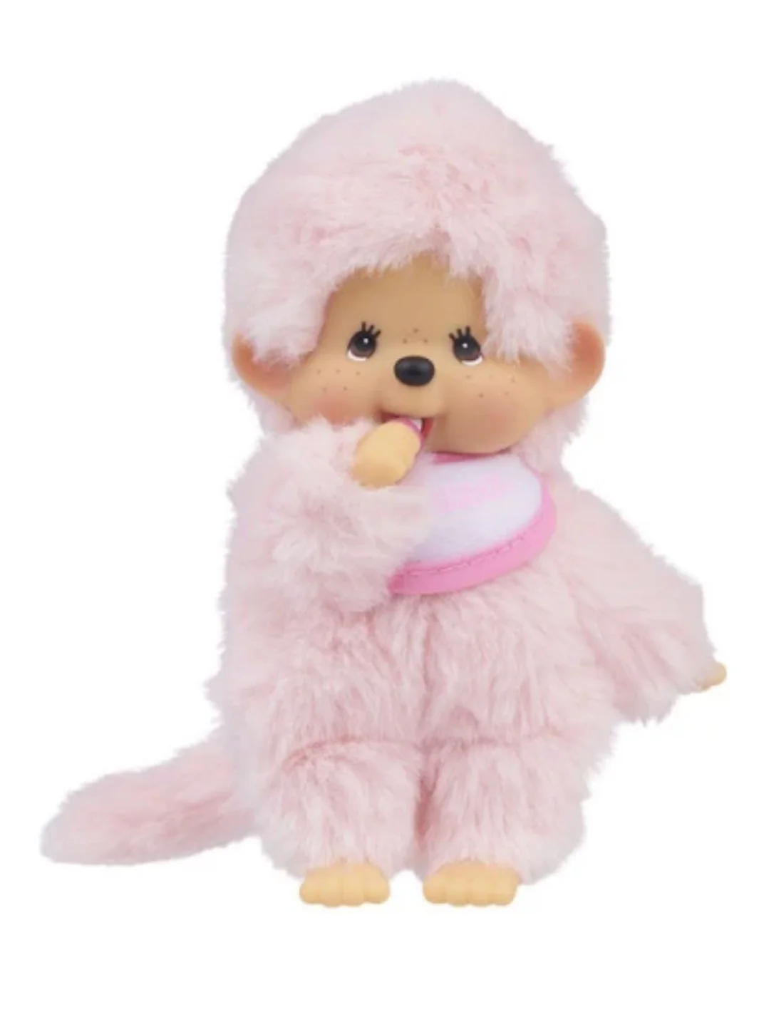 MONCHHICHI COLOURFUL BEANIES PLUSH DOLL - PASTEL PINK