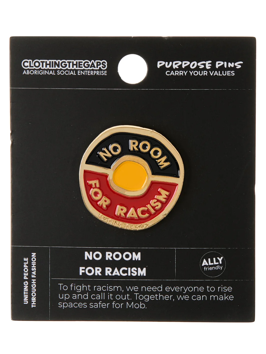 NO ROOM FOR RACISM PIN - Image 2