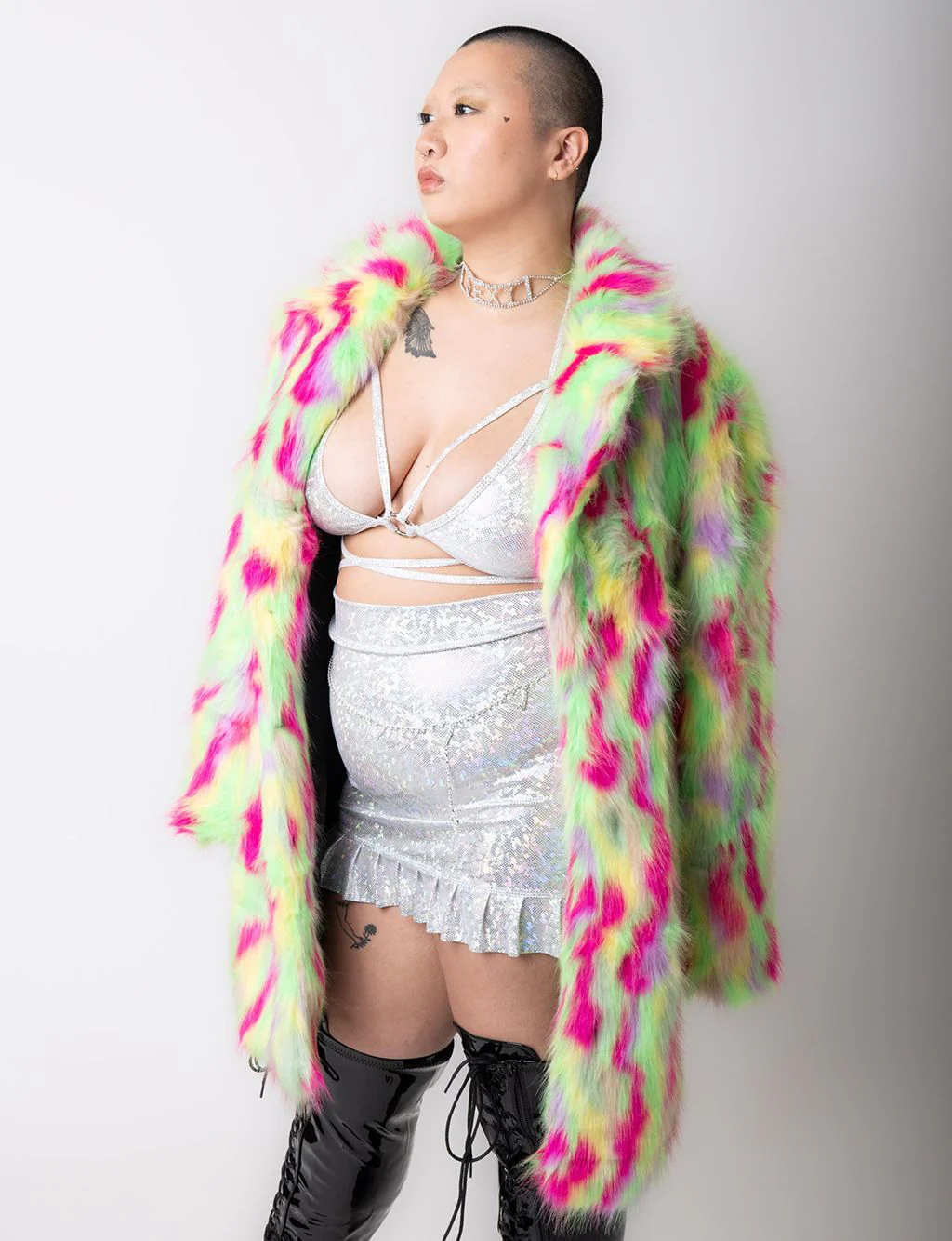 PARTY MONSTER FAUX FUR JACKET - MID LENGTH ✰ MADE 4 U ✰ - Image 4