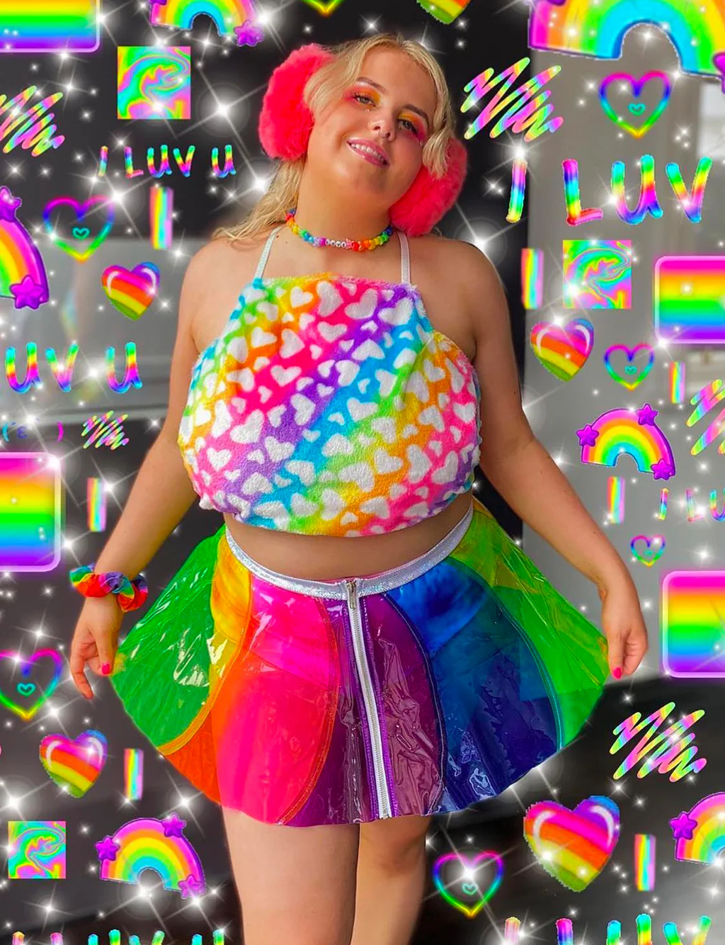 PINWHEEL VINYL SKIRT - Image 4