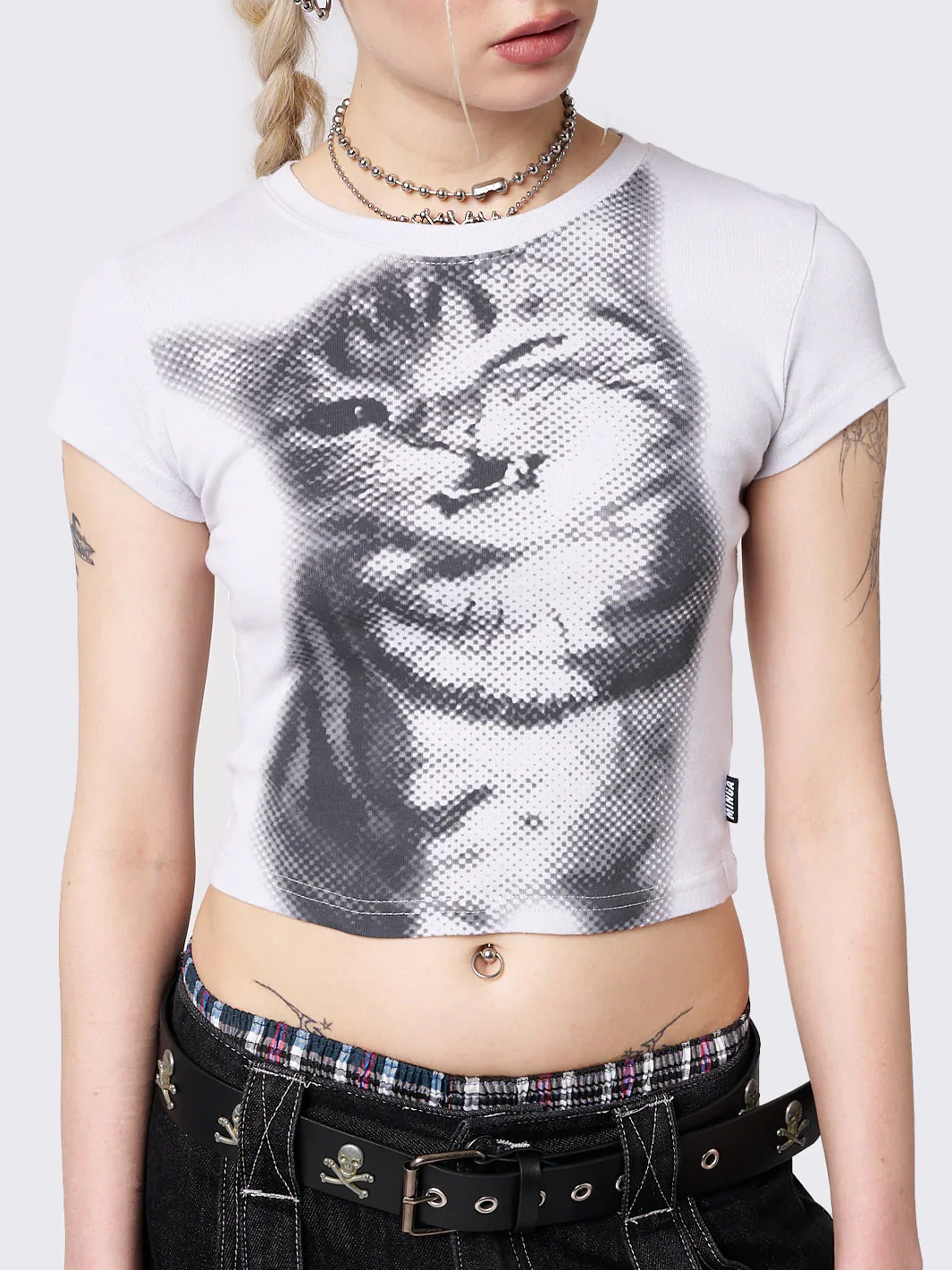 PIXEL KITTY BABY TEE - Image 5