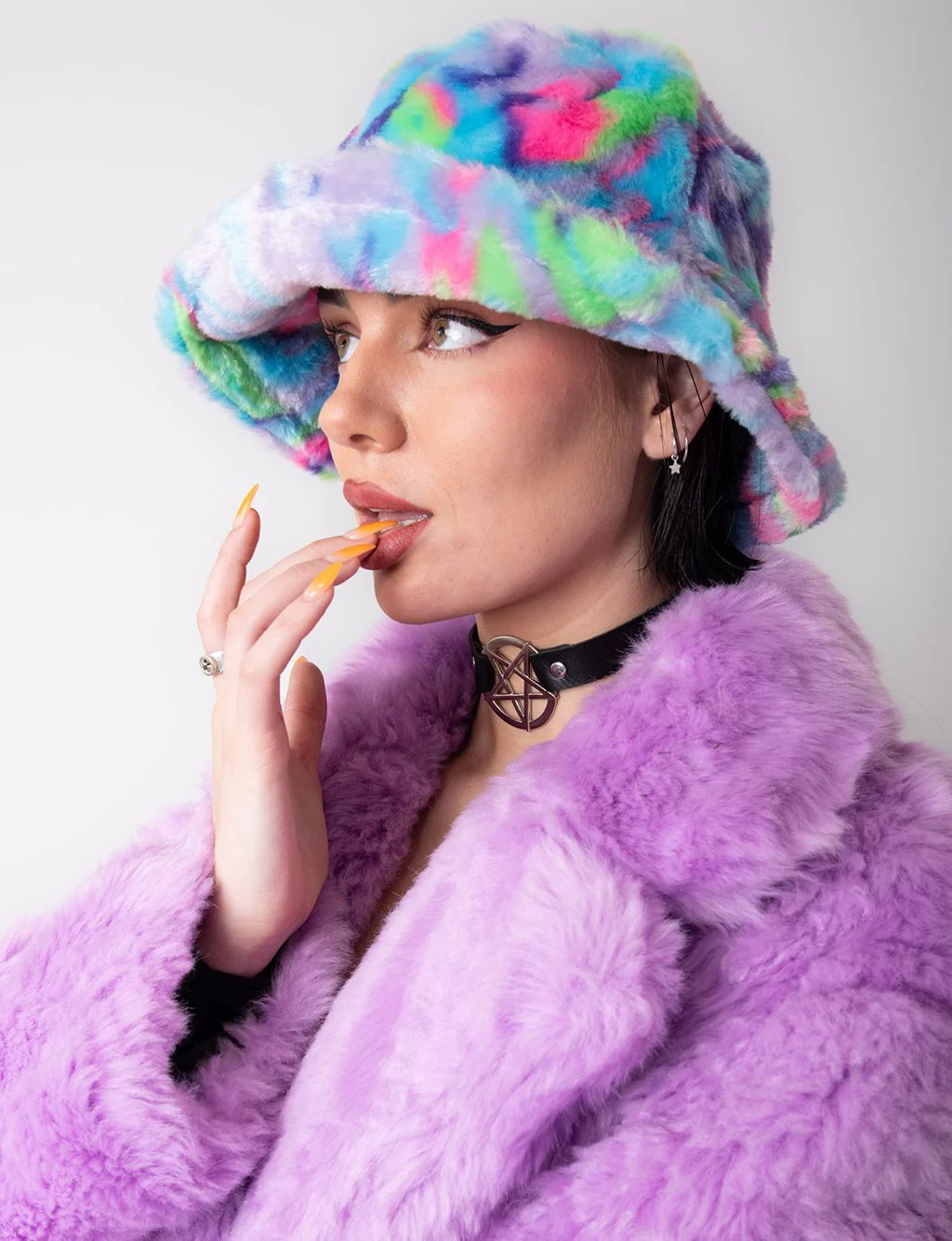 PURPLE HAZE FUZZY HAT - Image 3