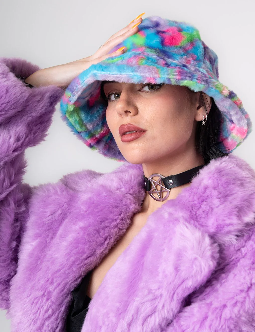 PURPLE HAZE FUZZY HAT - Image 4