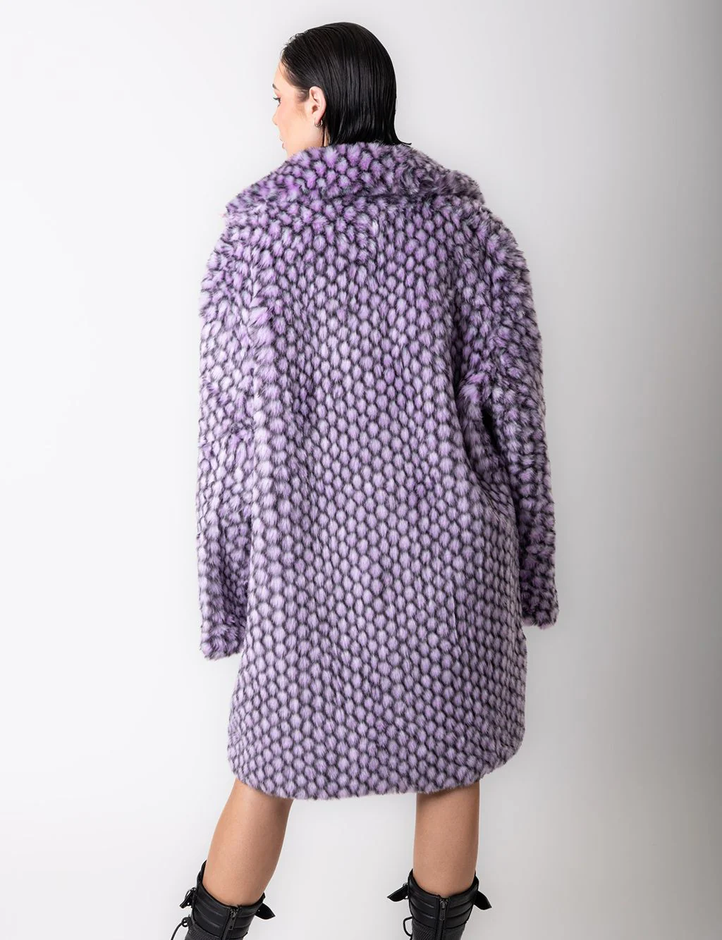 PURPLE MERMAID FAUX FUR JACKET - MID LENGTH ✰ MADE 4 U ✰ - Image 2