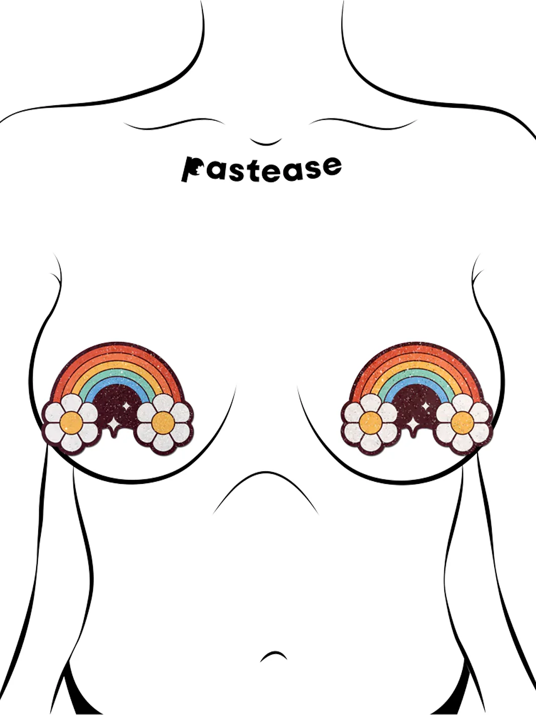 RAINBOW FLOWER NIPPLE PASTIES - Image 2