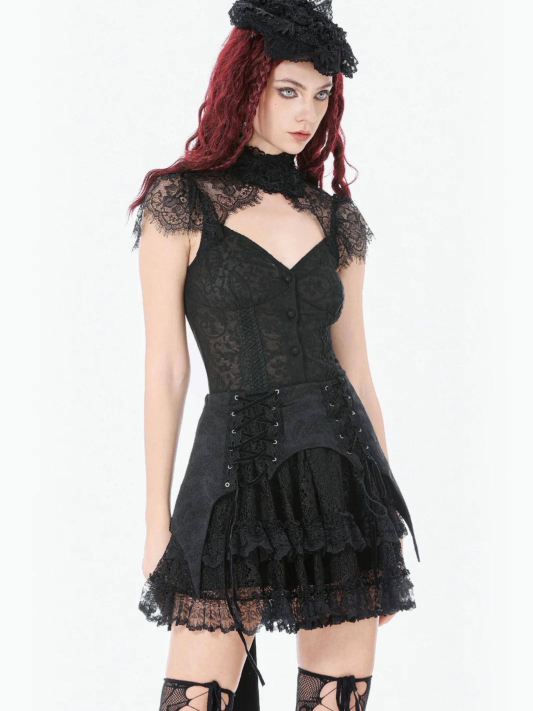 RAZOR RUFFLE MINI SKIRT - Image 5
