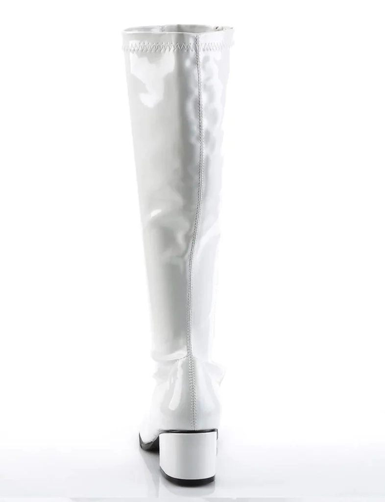 RETRO 300 - WHITE STRETCH PATENT ✰ PRE ORDER ✰ - Image 4