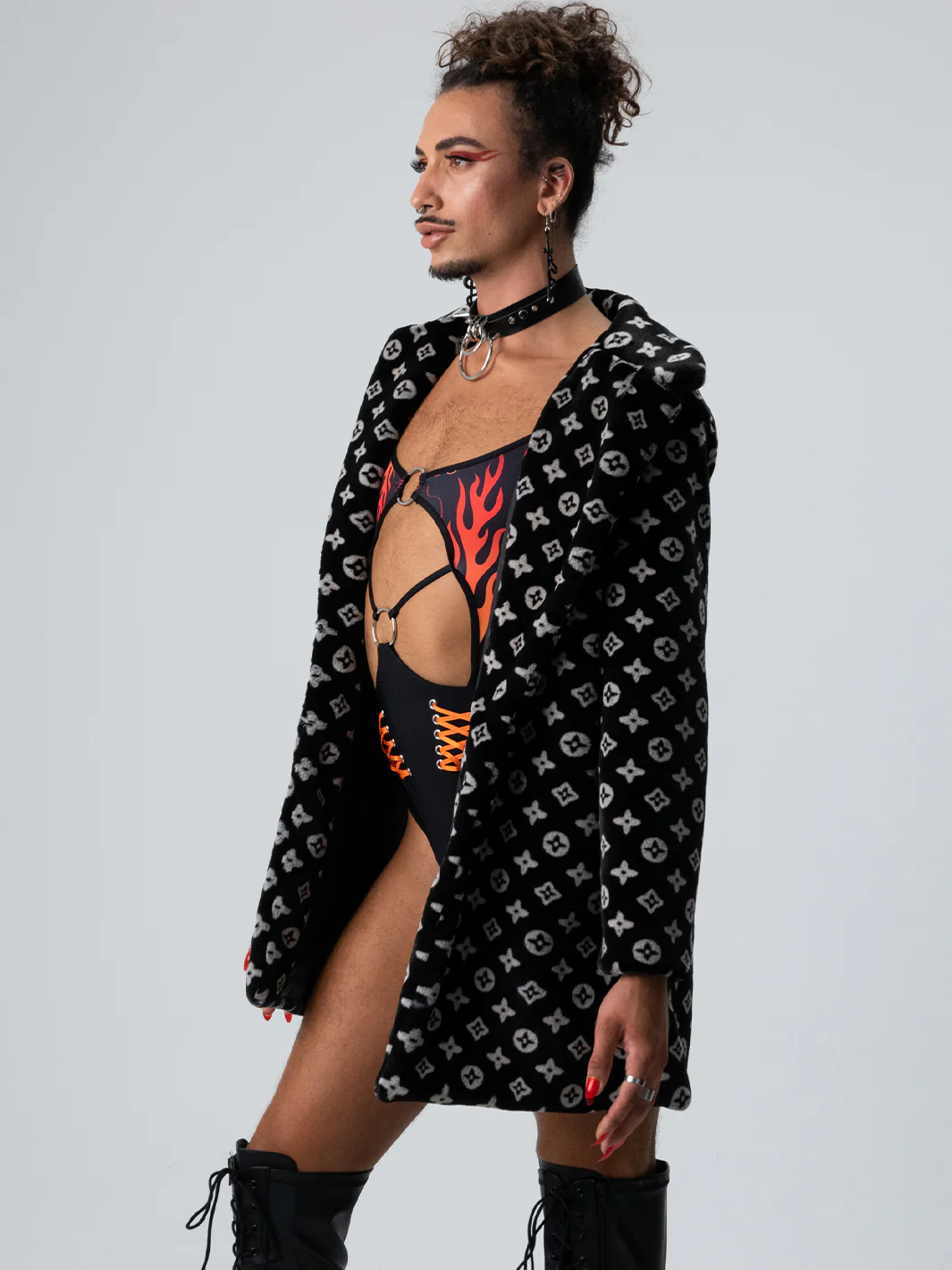 RICH BITCH FAUX FUR JACKET - BLACK ✰ MADE 4 U ✰ - Image 2