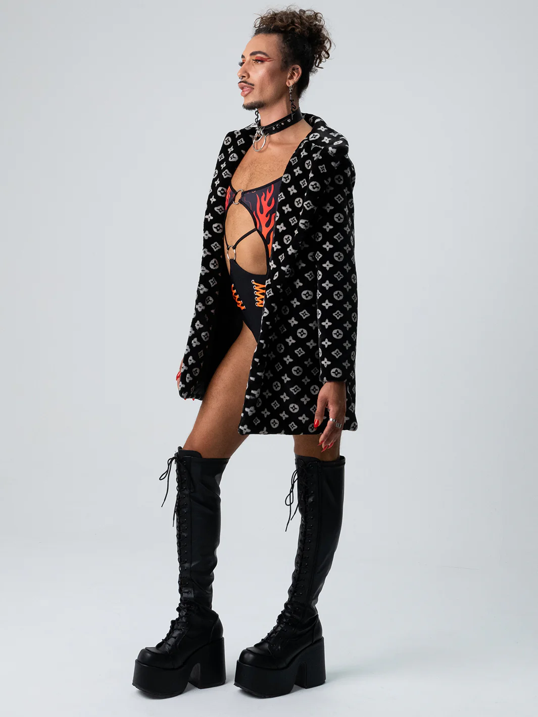 RICH BITCH FAUX FUR JACKET - BLACK ✰ MADE 4 U ✰ - Image 5