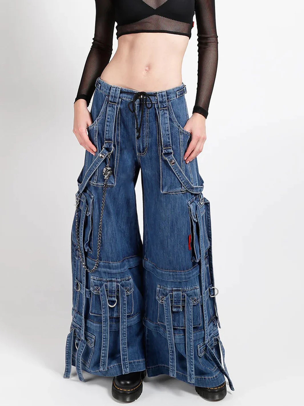 RING STRAP PANT - INDIGO DENIM - Image 4