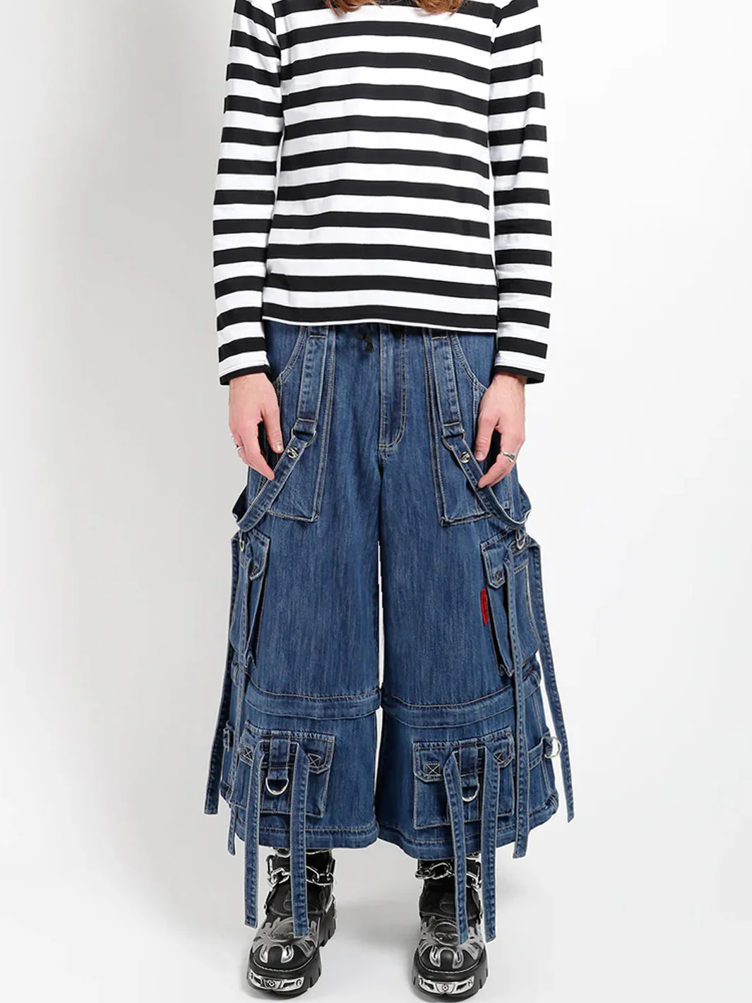 RING STRAP PANT - INDIGO DENIM - Image 8