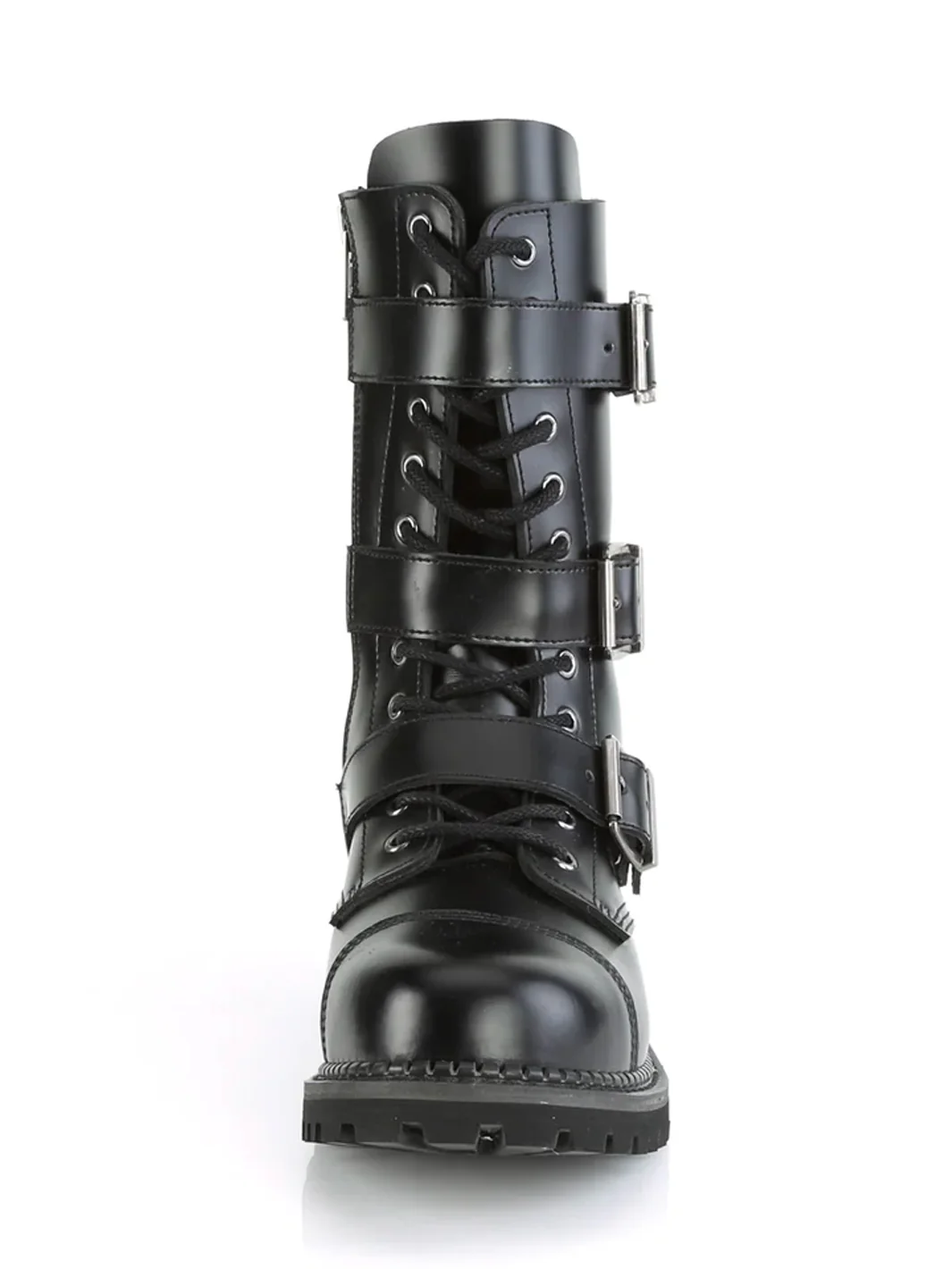 DEMONIA RIOT-12BK - BLACK LEATHER ✰ PRE ORDER ✰ - Image 3