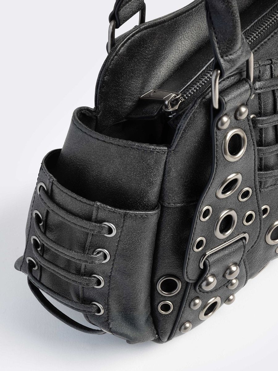 RIVET VEGAN SHOULDER BAG - Image 6