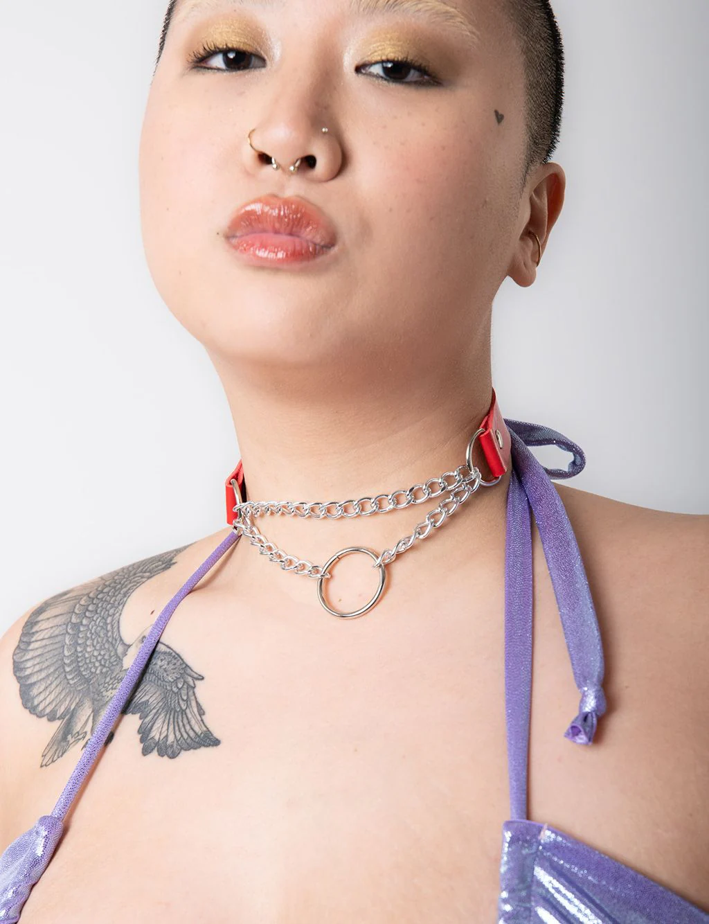 ROUND ABOUT CHOKER - RED - Image 2