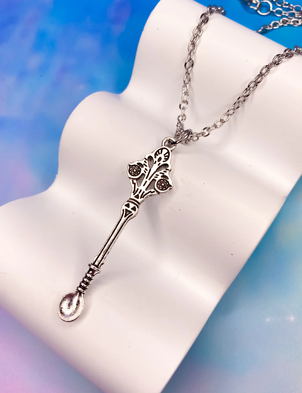 ROYAL SCOOP NECKLACE - SILVER - Image 2